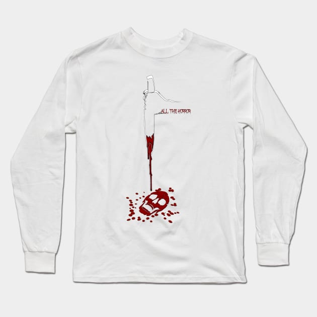 All The Horror - Knife Logo Long Sleeve T-Shirt by All The Horror